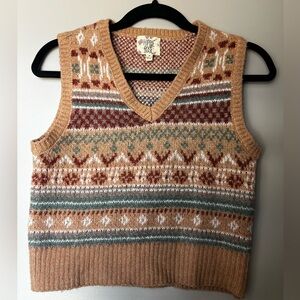 Hippie Rose Multicolor Knit Vest